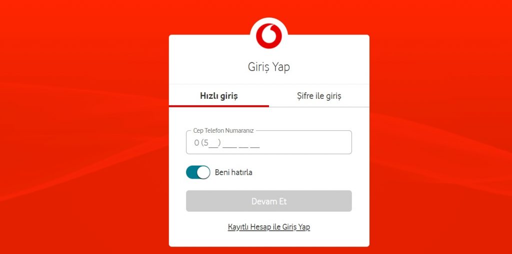 Vodafone Taahhüt Sorgulama