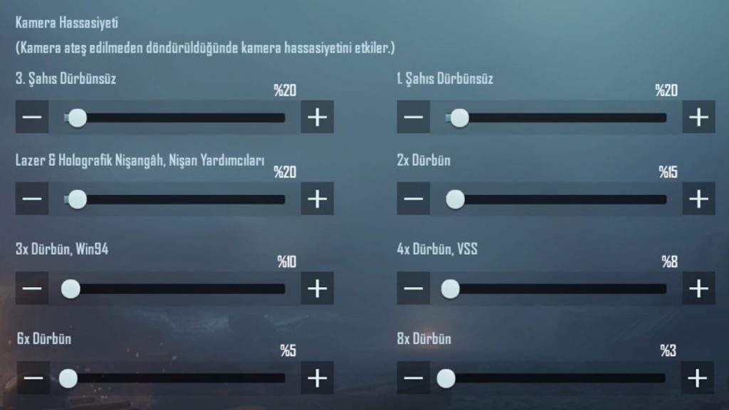 PUBG Mobile Emulator Kamera Hassasiyeti Ayarları